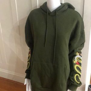 Green Chinese Dragon Hoodie. Forever 21 size medium